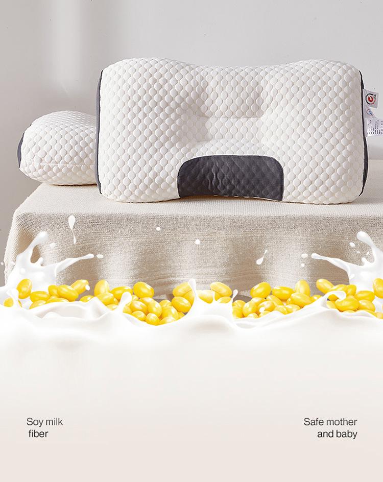 Non-Collapsing High-Weight Knit Neck Pillow for Cervical Support - Ideal for Adults, Students, Home & Dormitory