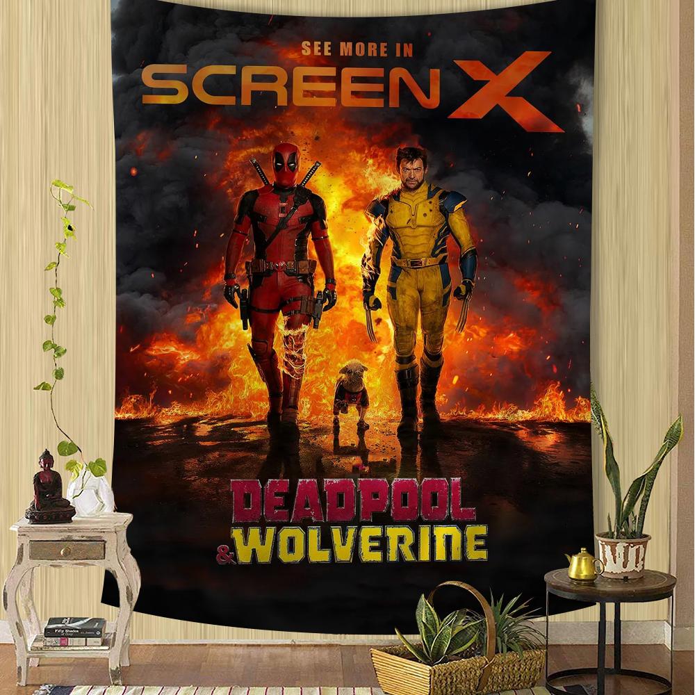 Movie DDeadpool Printed Large Wall Tapestry Hanging Tarot Hippie Wall Rugs Dorm Home Decor