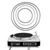 Pack of 4 Black Rubber Radio Belt Drive Belts for M-9990 M-9994 M-9994K
