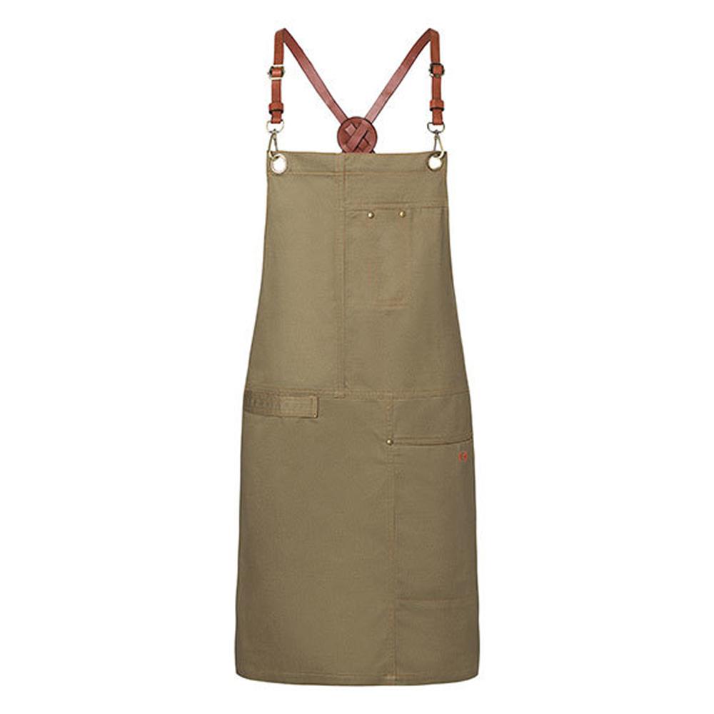 Karlowsky Unisex Adult Urban Leather X-Style Bib Apron