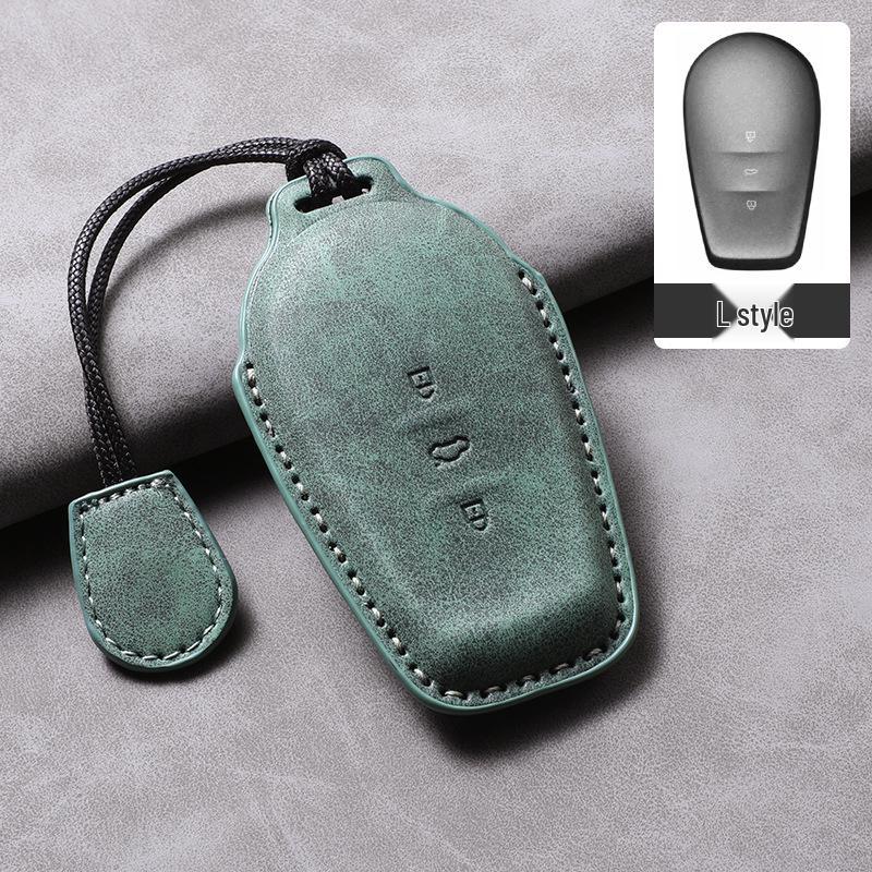 Nissan N7 Key Case Bag for 25 Models - Dongfeng New Energy Vehicle Remote Control Protective Leather Case with Buckle.