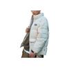 Vans Logo Print Solid Color Stand Collar Zipper Down Jacket Unisex Jacket Oatmeal VN0009132N1