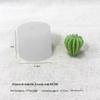 Cactus Scented Candle Mold for DIY Succulent, Plaster, Resin, and Fondant Crafting
