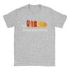 Unisex T-Shirt Retro Walk for Peace Mönche mit Aloka Hund Minimalistisch Zen Lässig Baumwolle T-Shirt Rundhals Kleidung Geschenk