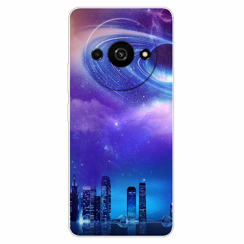 Clear Silicone Cover For Xiaomi Poco C61 Case Owl Lion TPU Printed Cover for Xiaomi Poco C61 C 61 Cases Luxury PocoC61 Phone Bag