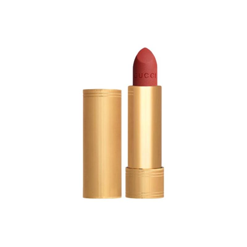 Gucci lipstick [Expiry date] Golden Velvet Lipstick, Colorful Velvet Mist Gold Tube Lipstick, Matte, Easy to Color, Moisturizing, 3.5g