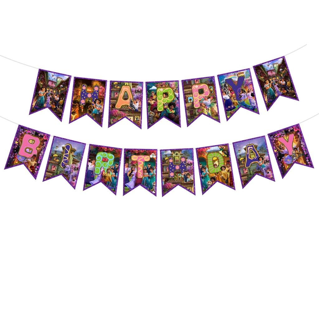 Vibrant Encanto Birthday Party Decorations Set With Backdrop Banner And Cupcake Toppers