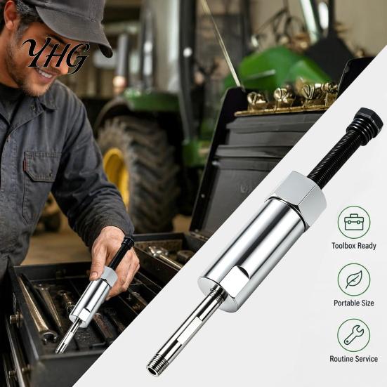 Durable Steel Grease Fitting Accessory Nozzle Unclogging Tool, Heavy Duty Manganese Cleaner, Professional Clearing Device Anti-Rust Galvanized Coating