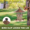 Bird Feeder Outdoor Ironwork Hanging Extendable Bird Feeders Courtyard Sleeve Hummingbird Feeder For Bird Food Dispenser Tool
