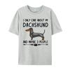 Cotton Print Tops T Shirt High Quality Unisex Top Tshirts I Only Care About My Dachshund Tshirt Fitness Luxury T Shirt