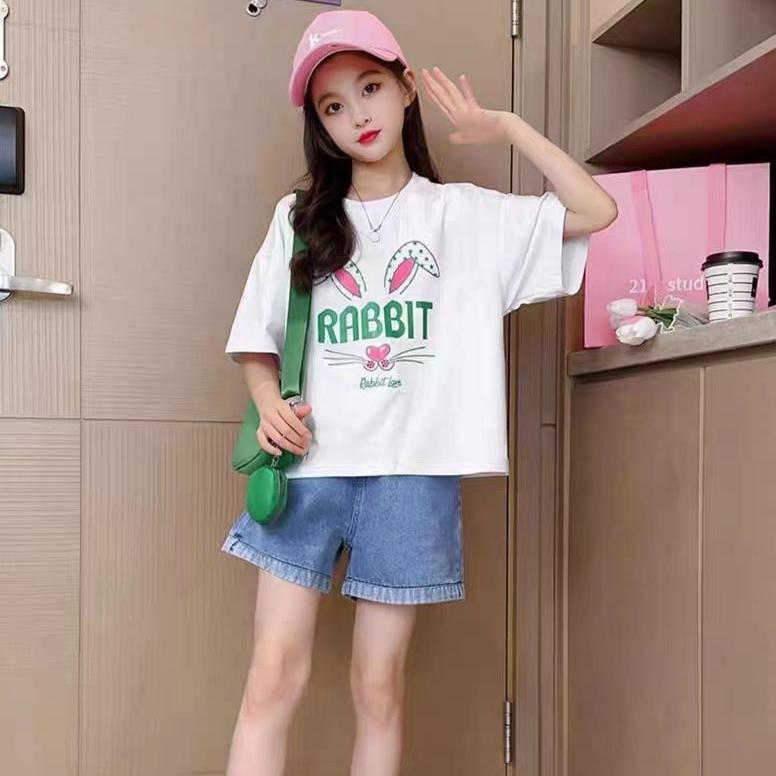 Dżinsowe Szorty Letnie dla Dziewczynek Dziecięce Luźne i Cienkie Spodnie Letnie do Noszenia na Zewnątrz