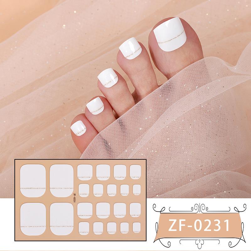 Nové samolepky na nohy, samolepky na nehty, vodotěsné samolepky na nehty s cibulovým práškem 5D imitace diamantu