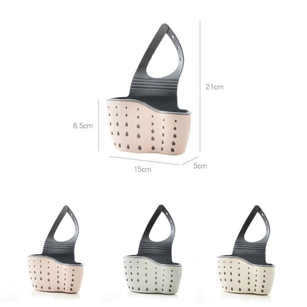 Hanging Storage Drain Basket Silicone Organizer Kitchen Sink Holder Adjustable Kitchen Accessories Faucet Holder Rack Household
