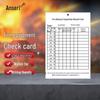 Ancai Rui Fire Hydrant Inspection Record Cards, 100 Sheets