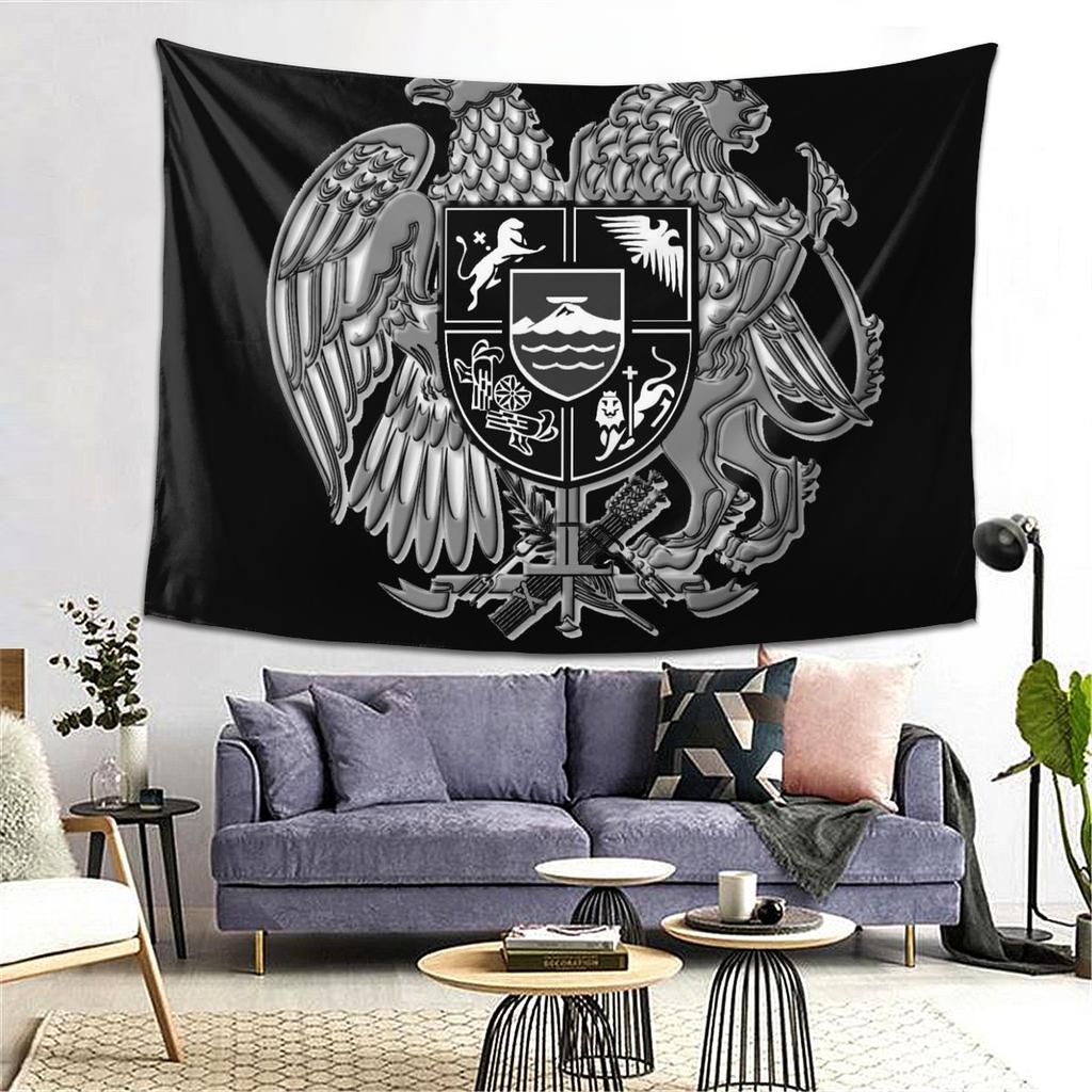 Armenia Coat Of Arms Outfits Tapestry Decoration Art Aesthetic Tapestries for Living Room Bedroom Home Wall Cloth Wall Hanging