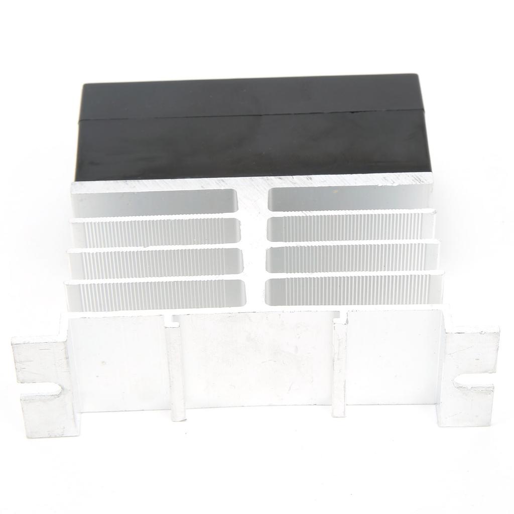 10A Solid State Relay with Heat Sink SSR Relay Module 3‑32VDC Input 24‑480VAC Output