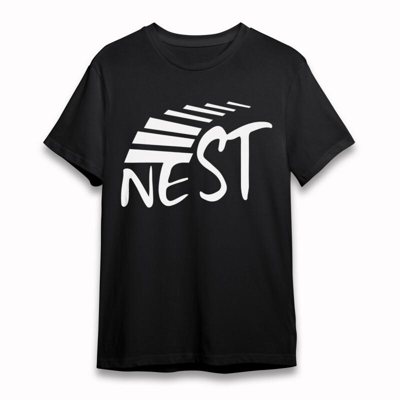 Women's Oversize T-shirt With NEST Minimalist Graphic Unisex 100% Cotton Tee