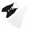 2Pcs/set Romantic Wine Bottle Cover Black/White Wedding Bottle Dress  Wedding Anniversary Party