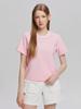 20TH HOLE Women'S Volume Embroidery Point Short Sleeve Round Neck T-Shirt [Pink]