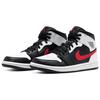 Air Jordan 1 Mid Chile Red Unisex-Sneakers Weiß Schwarz 554724-075