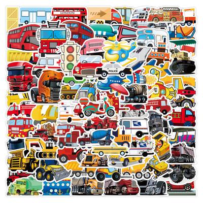10/30/50/100Pcs Kinder LKW Auto Aufkleber für Koffer Skateboard Laptop Gepäck Kühlschrank Telefon Auto Styling Aufkleber