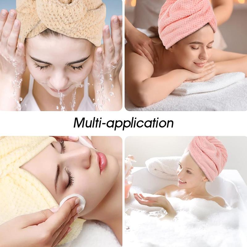 Women Hair Drying Hat Quick-dry Microfiber Hair Towel Cap Hat Bath Thicker Shower Long Curly Hair Cap