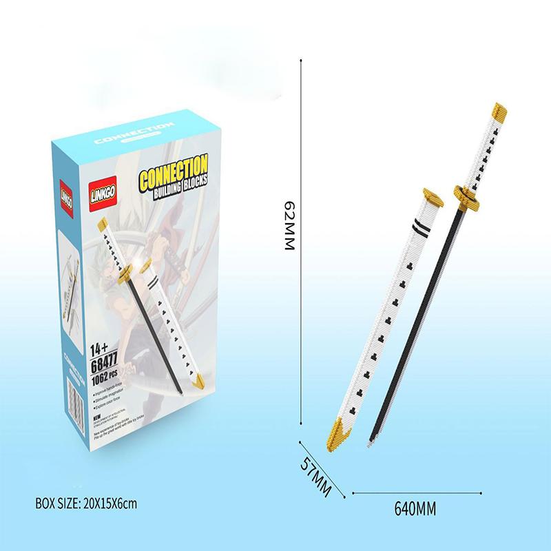 One Piece Zoro Shusui Sandai Kitetsu Building Block Toy Figure Toys Educational