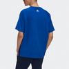 Adidas Originals Trefoil Logo Print Sports Crew Neck Short Sleeve T-Shirt Men Tops Blue GE6231