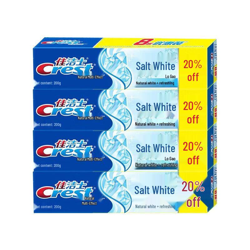 Crest Salt Whitening Toothpaste (4-Pack)