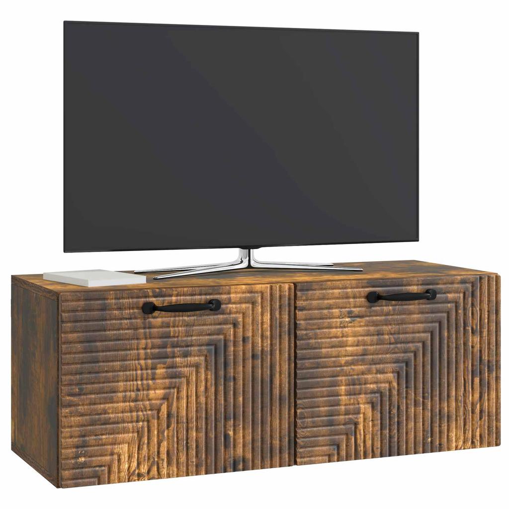 Wall Mounted TV Cabinet Smoked Oak 78.5 x 31 x 30 cm