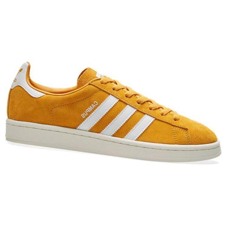 Adidas Campus Tactile Yellow Unisex Sneakers Orange Footwear-White Core-White BZ0088