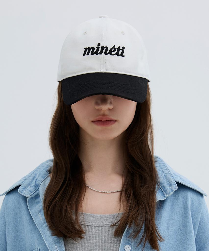Mineti Two-Tone Lettering Ball Cap Y 10525 Mt