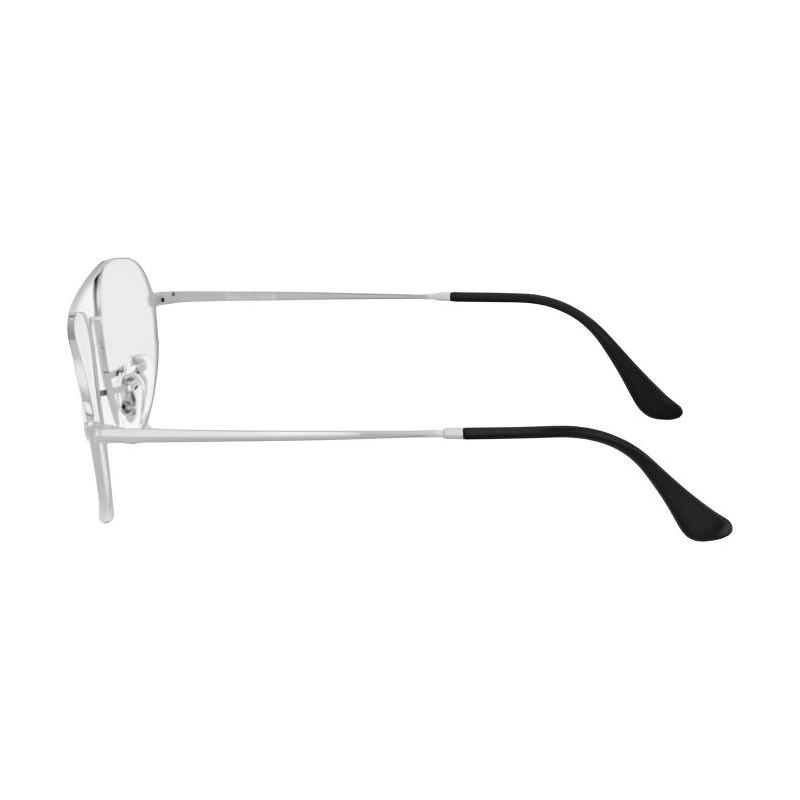 RAYBAN Personalized Design Metal Irregular Optical Glasses Unisex Same Style Couple Silver Geometry Prescription Frames 0RX6645 2501