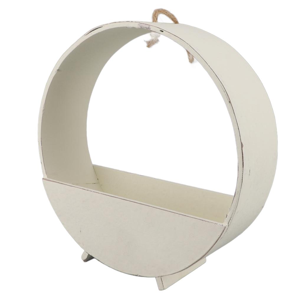 Binnen Wandhangend Rond Plantenbak Rustiek Ronde Houten Hangende Plantenbak voor s