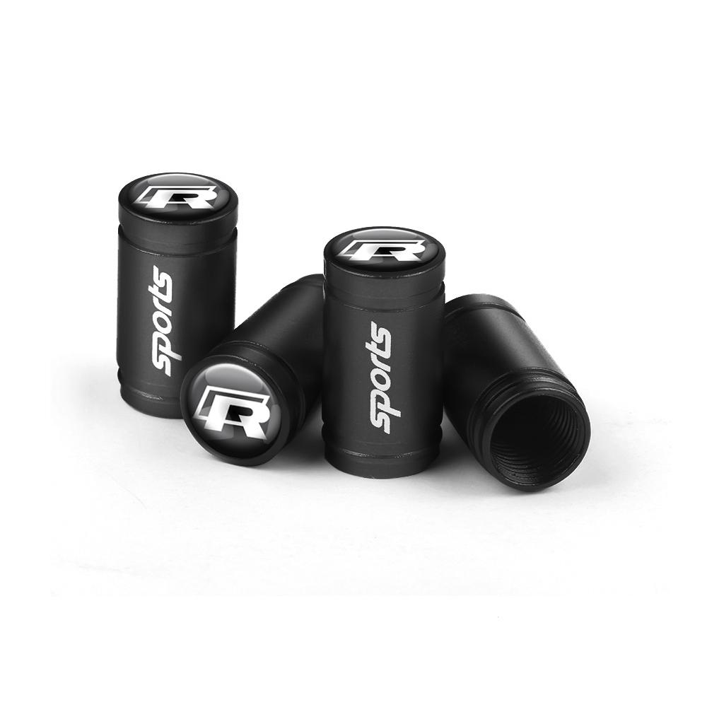 

4Pcs Car Metal Wheel Tire Air Valve Dust Caps Accessories For Volkswagen VW Golf Polo Tiguan Jetta Touran Passat Bora GTI R Line