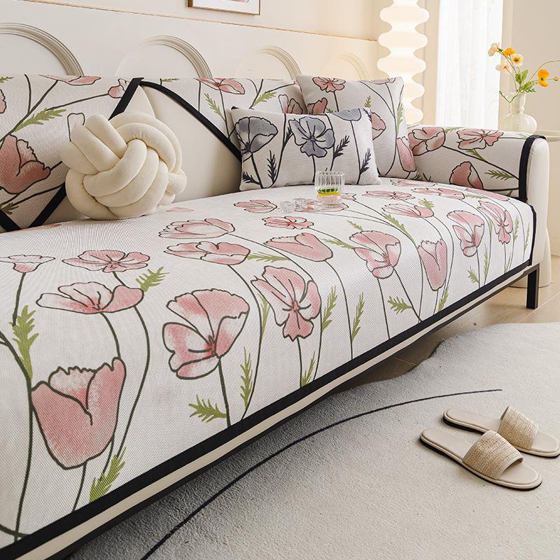 Summer Cool Sofa Cover  New Simple High-End Cool Sofa Seat Cushion Full Cover Sofa Towel