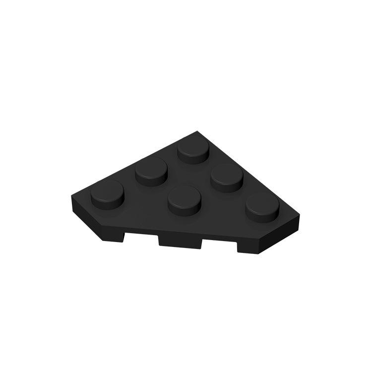 20pcs Compatible MOC Brick Parts 2450 Wedge Plate 3 x 3 Cut Corner Board Building Block Particle Assmble DIY Kid Brain Toy Gift
