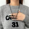 Sweet Heart Pendant Necklace Female Temperament Collarbone Chain Korean Student Adjustable Chain Y2k Aesthetic Jewelry