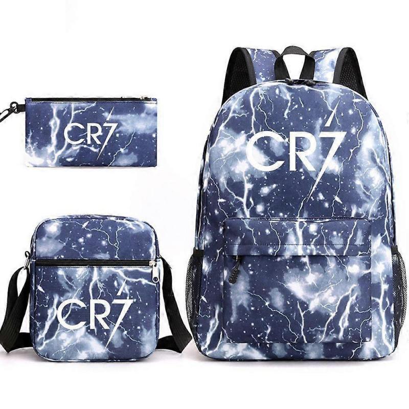 Cr7 Student School Backpack Three-Piece Set Q