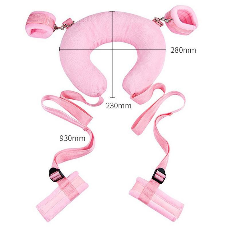 Adjustable Adult Sex Toys for Woman Couples Restraints Collar Handcuffs & Ankle Cuffs Slave Erotic Bdsm Bondage Set Fetish Games
