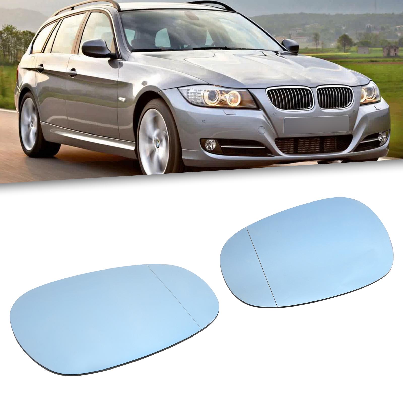 

2Pcs Wing Mirror Glass Blue Left & Right For BMW E81 E82 E87 E90 E91 E92