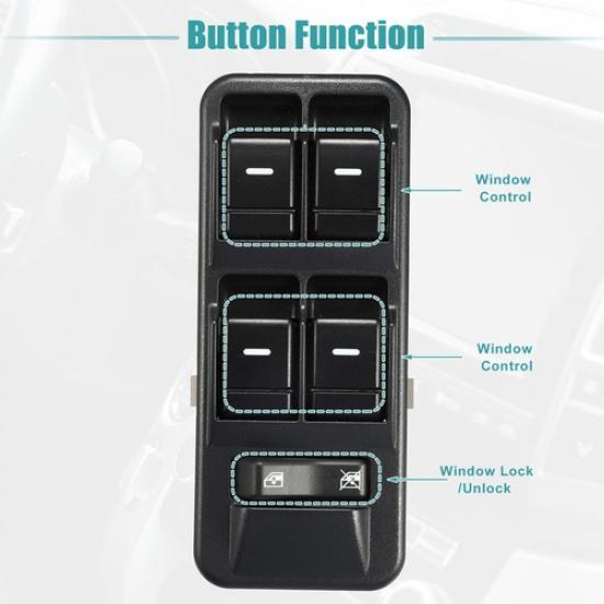 Front Left Driver Side Master Power Window Switch ONE  for Land Rover LR3