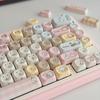 130 Key Self-mocking Bear Key Cap MOA Profile PBT Sublimated Personalized Key Caps for Cherry MX Switch Game Mechanical Keyboard