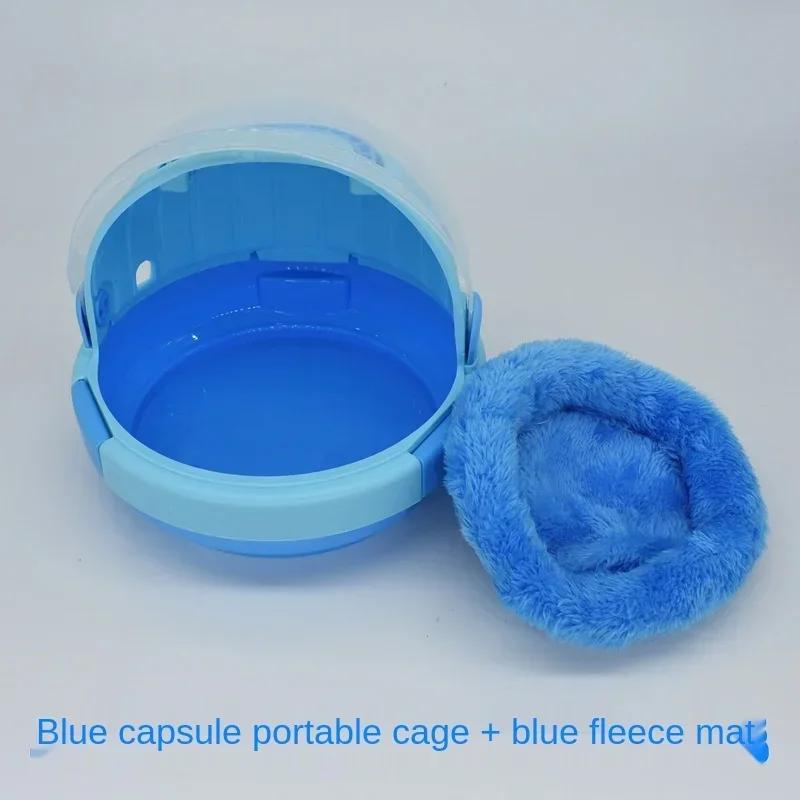 

High Quality Pet Parrot Carrier Bird Travel Bag Space Capsule Transparent Backpack Breathable Bird Travel Bag 19.5X16.5CM синій