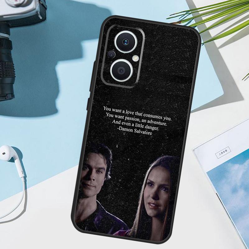 Vampire Diaries Damon Salvatore Cover For OPPO Reno 7 8 Lite 10 12 13 14 Pro 11 F 12F 13F 14F OPPO Find X8 X5 X6 X9 Pro Case