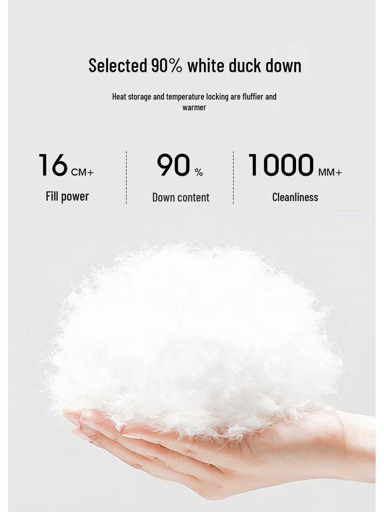 WHIteALLUSION Women's 90% White Duck Down Stand-Up Collar Puffer Jacket