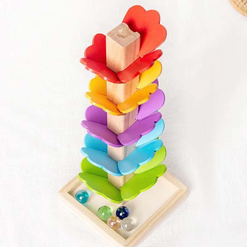 Kids' Colorful Rainbow Music Tree: Fun Assembly Game for Color Recognition and Early Education