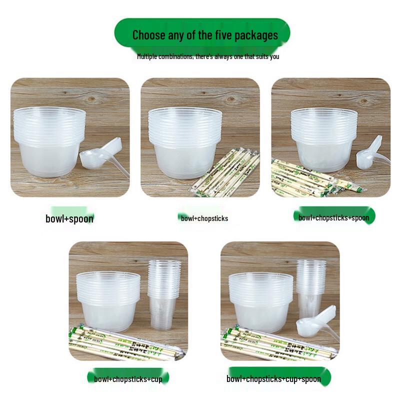 Shangqi Disposable Plastic Dinnerware Set