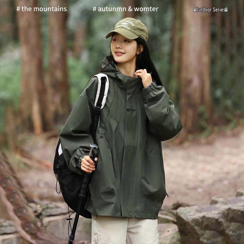 Jeep Spirit Unisex Outdoor Windproof Waterproof Hiking Jacket