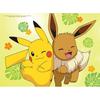 150-piece Jigsaw Puzzle / Pokemon - Pikachu and Eevee 150-piece Character Animation Cartoon, Popular Korean Puzzle